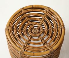 Tito Agnoli Pair of Tito Agnoli Cane Bamboo Stools Italy 1950s - 4143777