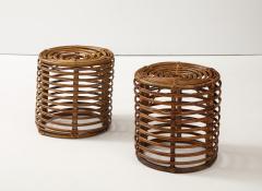 Tito Agnoli Pair of Tito Agnoli Cane Stools Italy 1950 60 - 4143826