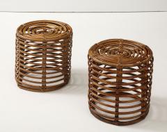 Tito Agnoli Pair of Tito Agnoli Cane Stools Italy 1950 60 - 4143827