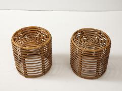 Tito Agnoli Pair of Tito Agnoli Cane Stools Italy 1950 60 - 4143830