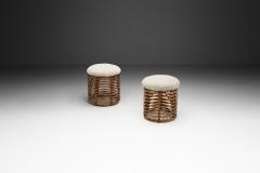 Tito Agnoli Pair of Tito Agnoli Footstools Italy 1960s - 4389284