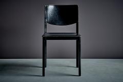Tito Agnoli Pair of black Leather Chairs by Tito Agnoli for Matteo Grassi - 4613718