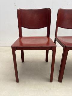 Tito Agnoli Set of 8 Sistina Saddle Dining Chairs by Tito Agnoli for Matteo Grassi - 2553154