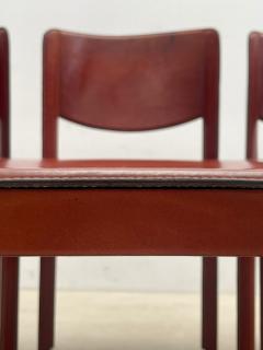 Tito Agnoli Set of 8 Sistina Saddle Dining Chairs by Tito Agnoli for Matteo Grassi - 2553156