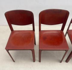 Tito Agnoli Set of 8 Sistina Saddle Dining Chairs by Tito Agnoli for Matteo Grassi - 2553161