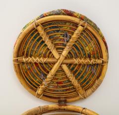 Tito Agnoli Set of Three Tito Agnoli Cane Stools Danish Wool Cushions Italy c 1950 s - 1901042