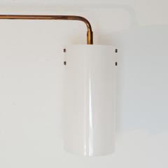 Tito Agnoli Tito Agnoli Adjustable Wall Lamp in Brass and Plexiglas for Oluce Italy 1950s - 1952019