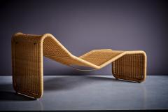 Tito Agnoli Tito Agnoli P3S Pierantonio Bonacina Chaise Lounge in Rattan Italy 1960s - 3512224