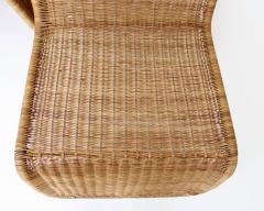 Tito Agnoli Tito Agnoli Wicker P3 Pair of Sculptural Lounge Chairs for Bonacina Italy - 3649720