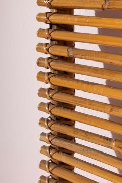 Tito Agnoli Tito Agnoli bamboo and leather coat rack for Bonacina Italy 1960s - 4358902
