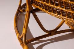Tito Agnoli Tito Agnoli bamboo and rattan curved sofa for Bonacina Italy 1950s - 4342355