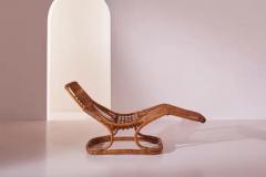 Tito Agnoli Tito Agnoli bamboo rattan chaise longue for Pierantonio Bonacina Italy 1960s - 3476436