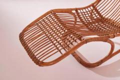 Tito Agnoli Tito Agnoli bamboo rattan chaise longue for Pierantonio Bonacina Italy 1960s - 3476449