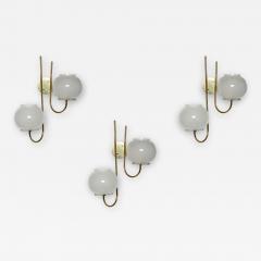 Tito Agnoli Tito Agnoli for Oluce sconces a set of 3 - 3034209