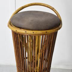 Tito Agnoli Tito Agnoli set of two bamboo stools 1960s - 4320176