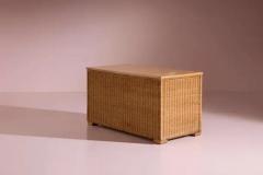 Tito Agnoli Tito Agnoli wicker and wood chest of drawers Pierantonio Bonacina Italy 1964 - 4079391