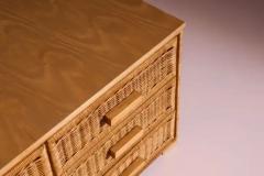 Tito Agnoli Tito Agnoli wicker and wood chest of drawers Pierantonio Bonacina Italy 1964 - 4079394