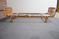 Tito Agnoli Vintage Italian Bamboo and Rattan Daybed by Tito Agnoli for Bonacina - 3779816