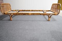 Tito Agnoli Vintage Italian Bamboo and Rattan Daybed by Tito Agnoli for Bonacina - 3779817