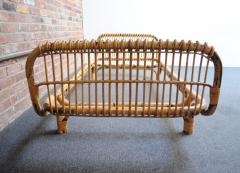 Tito Agnoli Vintage Italian Bamboo and Rattan Daybed by Tito Agnoli for Bonacina - 3779820