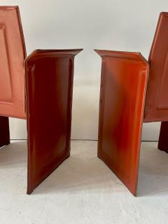 Tito Angola for Matteo Grassi Korium KM1 Leather Chairs Italy 1970 - 4311155