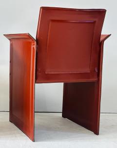 Tito Angola for Matteo Grassi Korium KM1 Leather Chairs Italy 1970 - 4311156