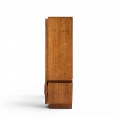 Tobago Brutalist Mid Century Walnut Armoire Dresser - 4684821