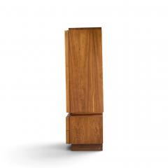 Tobago Brutalist Mid Century Walnut Armoire Dresser - 4813481