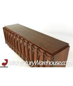 Tobago Brutalist Mid Century Walnut Lowboy Dresser - 3066843