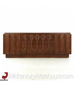 Tobago Brutalist Mid Century Walnut Lowboy Dresser - 3066873