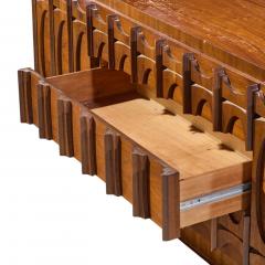 Tobago Brutalist Mid Century Walnut Lowboy Dresser - 4684790