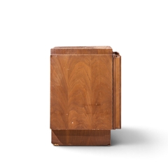 Tobago Brutalist Mid Century Walnut Nightstand - 4755203