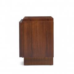 Tobago Brutalist Mid Century Walnut Nightstands Pair - 4362697