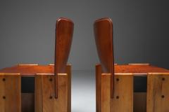 Tobia Scarpa Afra Tobia Scarpa Cognac Dining Chairs 1970s - 1566319