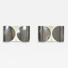 Tobia Scarpa Mid Century Modern Tobia Scarpa Foglio Edited By Flos Pair of Italian Sconces - 1911951