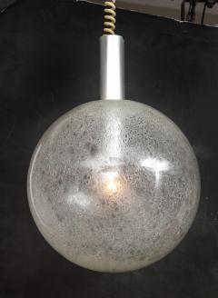 Tobia Scarpa Mid Century Sfera Glass Globe Pendant by Tobia Scarpa for Flos Italy c 1960s - 2619229