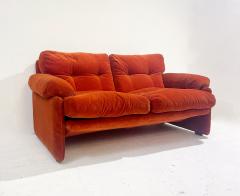 Tobia Scarpa Orange Mid Century Coronado Sofa by Tobia Scarpa for B B Italia - 2916757