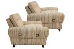 Tobia Scarpa Pair Mid Century Lounge Club Armchairs - 2997436