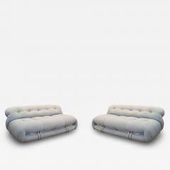 Tobia Scarpa Pair of Soriana Sofas - 4536329