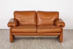 Tobia Scarpa Pair of Tobia Scarpa Coronado Leather Sofas for B B Italia 1975 - 2918985