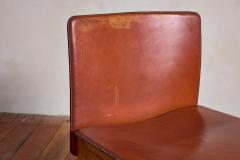 Tobia Scarpa Set of 12 Tobia Scarpa Style Leather Dining Chairs - 4530796