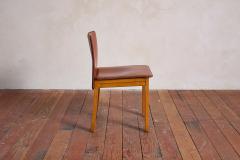 Tobia Scarpa Set of 12 Tobia Scarpa Style Leather Dining Chairs - 4530857