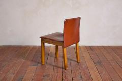 Tobia Scarpa Set of 12 Tobia Scarpa Style Leather Dining Chairs - 4530864