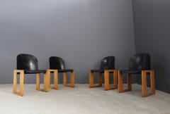 Tobia Scarpa Set of 4 chairs Tobia Shoe serious AFRA for B B italy - 1066366