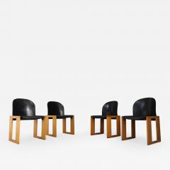 Tobia Scarpa Set of 4 chairs Tobia Shoe serious AFRA for B B italy - 1067363
