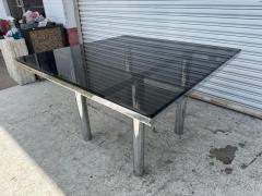 Tobia Scarpa Tobia Scarpa for Gauvina Andre Dining Table w Smoked Glass Top - 4175100