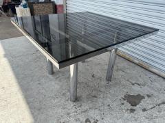 Tobia Scarpa Tobia Scarpa for Gauvina Andre Dining Table w Smoked Glass Top - 4175101