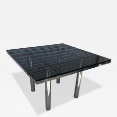 Tobia Scarpa Tobia Scarpa for Gauvina Andre Dining Table w Smoked Glass Top - 4177001