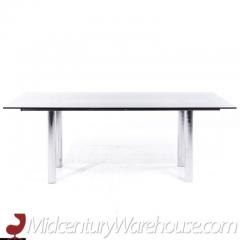 Tobia Scarpa Tobia Scarpa for Gavina Andre Mid Century Glass and Chrome Dining Table - 3623438