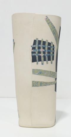 Tobias Weissman Tobias Weissman Tall Glazed Inlaid Porcelain Vase Signed dtd 1982 - 3959582